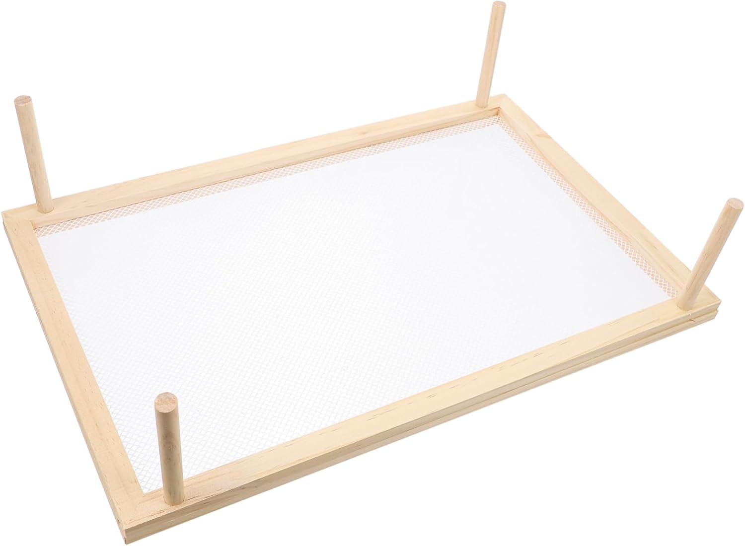 Practical Wooden Drying Rack Spaghetti Rack for Kitchen Noodle Dryer Space-saving Design