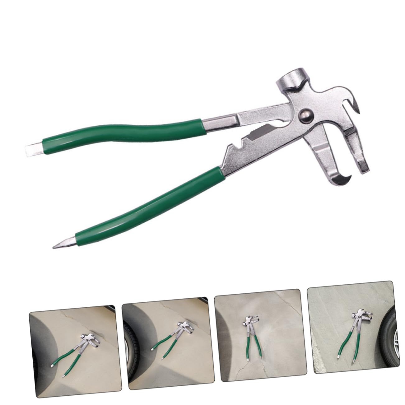MAGICLULU 2 Szt. Szt Szczypce Do Obciążników Kół z Ergonomiczną Antypoślizgową Rączką Stal Stopowa Precyzyjne Narzędzie Do Wyważania i Montażu Obciążników Samochodowych