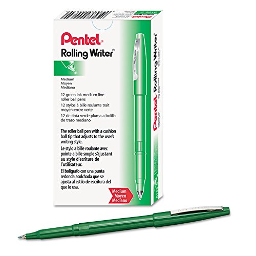 Pentel Rolling Writer, Green (R100-D) miniatura 3