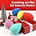 BEAKEY Makeup Sponge Set 5 Pack Micro Porous Low Absorption Soft Latex Free Foundation Beauty Sponges & Blenders for Powder Cream, Stocking Stuffers for Women
