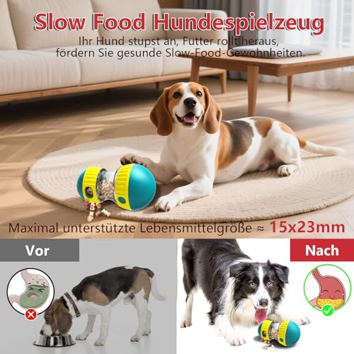 Dufuso Hundespielzeug Intelligenz, Slow Feeder für Hunde zur Verbesserung der Verdauung, Unterhaltsames Interaktives Hundespielzeug zur Futterausgabe, Entfesseln Sie Spaß und Snacks -Grün
