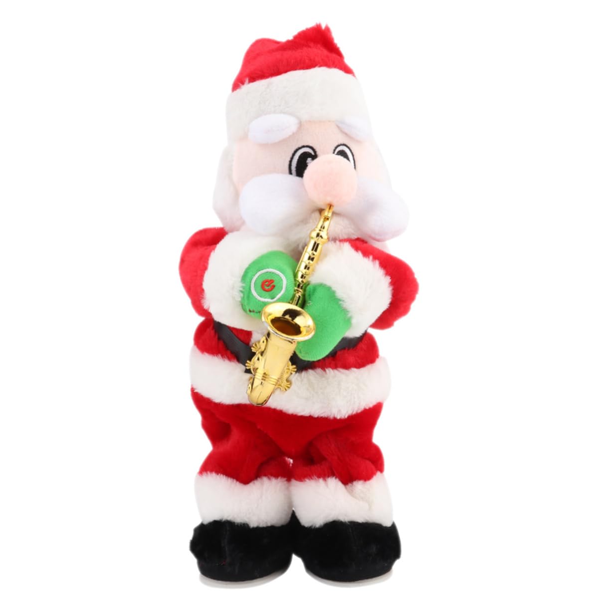 BESPORTBLE Juguete de Papá Noel Musical Saxofón Adorno Navideño para Fiesta de Navidad Muñeco Navideño de Papá Noel