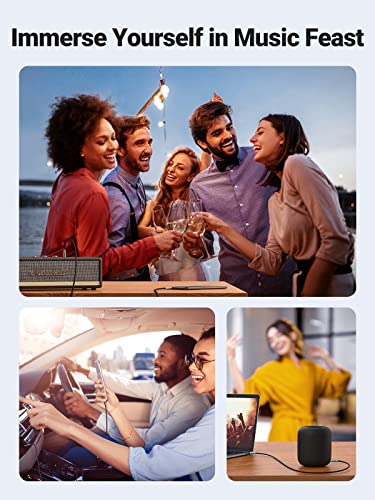 Ugreen 3.5Mm Audio Cable Nylon Braided Aux Cord Male To Male Stereo Hi-Fi Sound For Headphones Car Home Stereos Speakers Tablets Compatible With Iphone Ipad Ipod Echo More 3Ft #TOP4