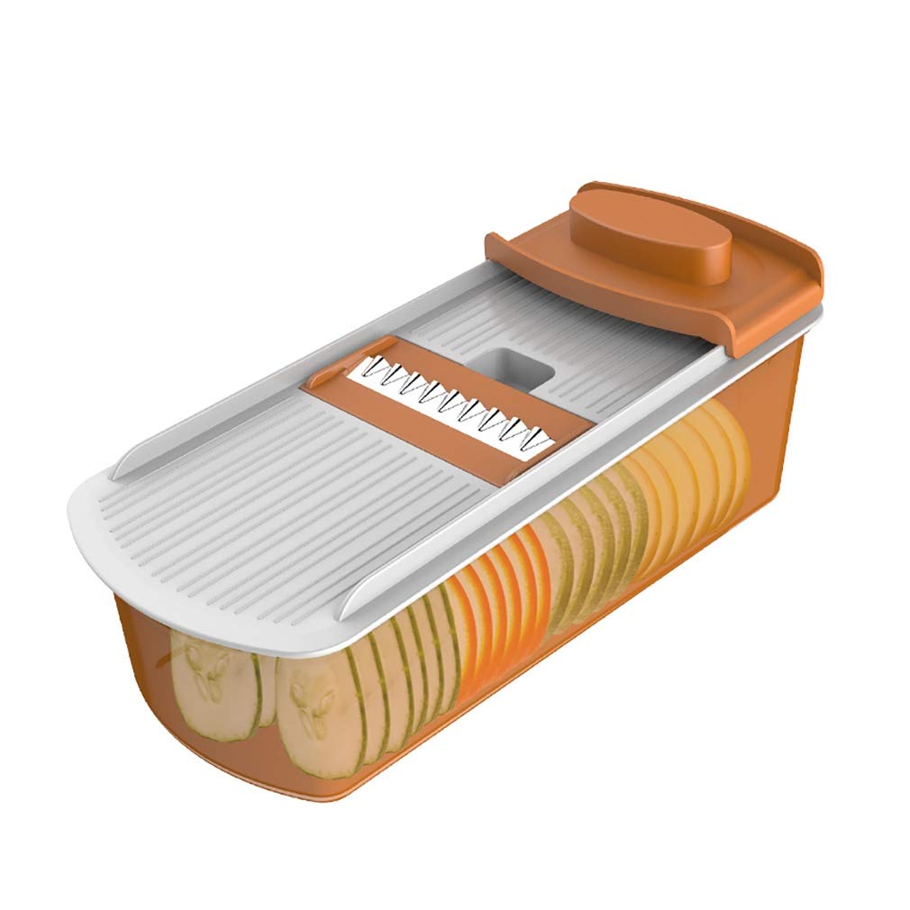 Duan hai rong DHR- Mandolines Slicer Kitchen Vegetable Chopper Onion Slicer Veggie Dicer Grater for Garlic Cabbage Carrot Multi-Functional Interchangeable Blades