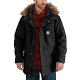 Carhartt Men's Quick Duck Sawtooth Parka, Black, 2X-Large