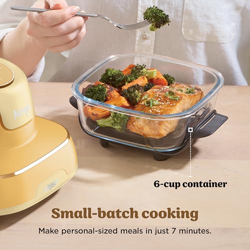Image of Ninja | Air Fryer | Crispi 4-in-1 Portable Cooking System | 4-Quart 6-Cup Glass Containers, Crispier Plates, and Storage Lids Included, Microwave Safe