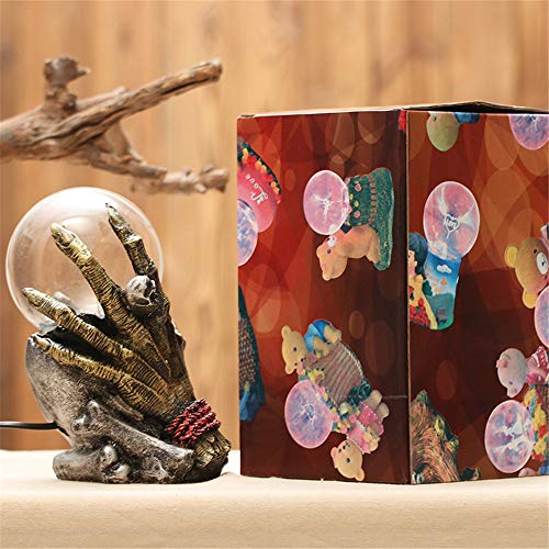 LUOLENG Luce a sfera con teschio al plasma di