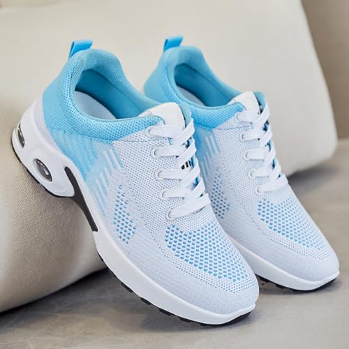 Image of Padgene Womens Sneakers Air Cushion Running Shoes Lightweight Tennis Walking Shoes Mesh Breathable Gym Work Fashion Sneakers Athletic Comfortable Casual