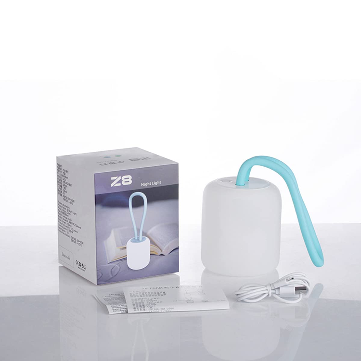 Lampka nocna LED dzieci silikonowa ściemnialna lampka nocna dla dzieci z przełącznikiem lampka nocna sypialni USB ładowania przenośna lampka nocna biwakowania salon pokój dziecięcy pokój dziecięcy