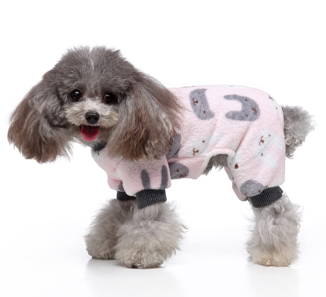 XIAOYU Cute Cat Pattern Dog Pajamas Pet Clothes Doggie Halloween Christmas Costumes Puppy Cat Jumpsuits, XL - Image 3
