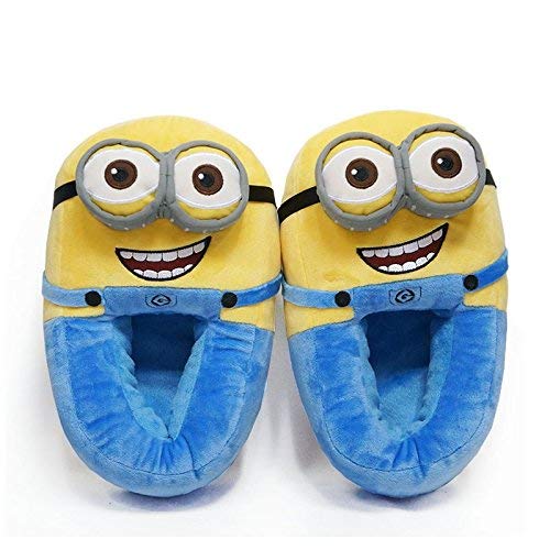 EITHEOUnisex Plush Fluffy Velvet Slippers, Free Size (Yellow)