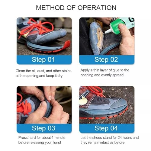 Image of Shoe Repair Glue, 60ml Waterproof & Quick-Drying Footwear Adhesive, Instant Strong & Flexible Fabric Glue for Sole Repair, Sneakers, Boots, All Types of Shoes - Pack of 1