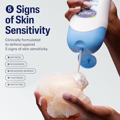 Cetaphil Moisturizing Body Wash, Sensitive Skin, Fragrance Free, 16.9oz - image 3