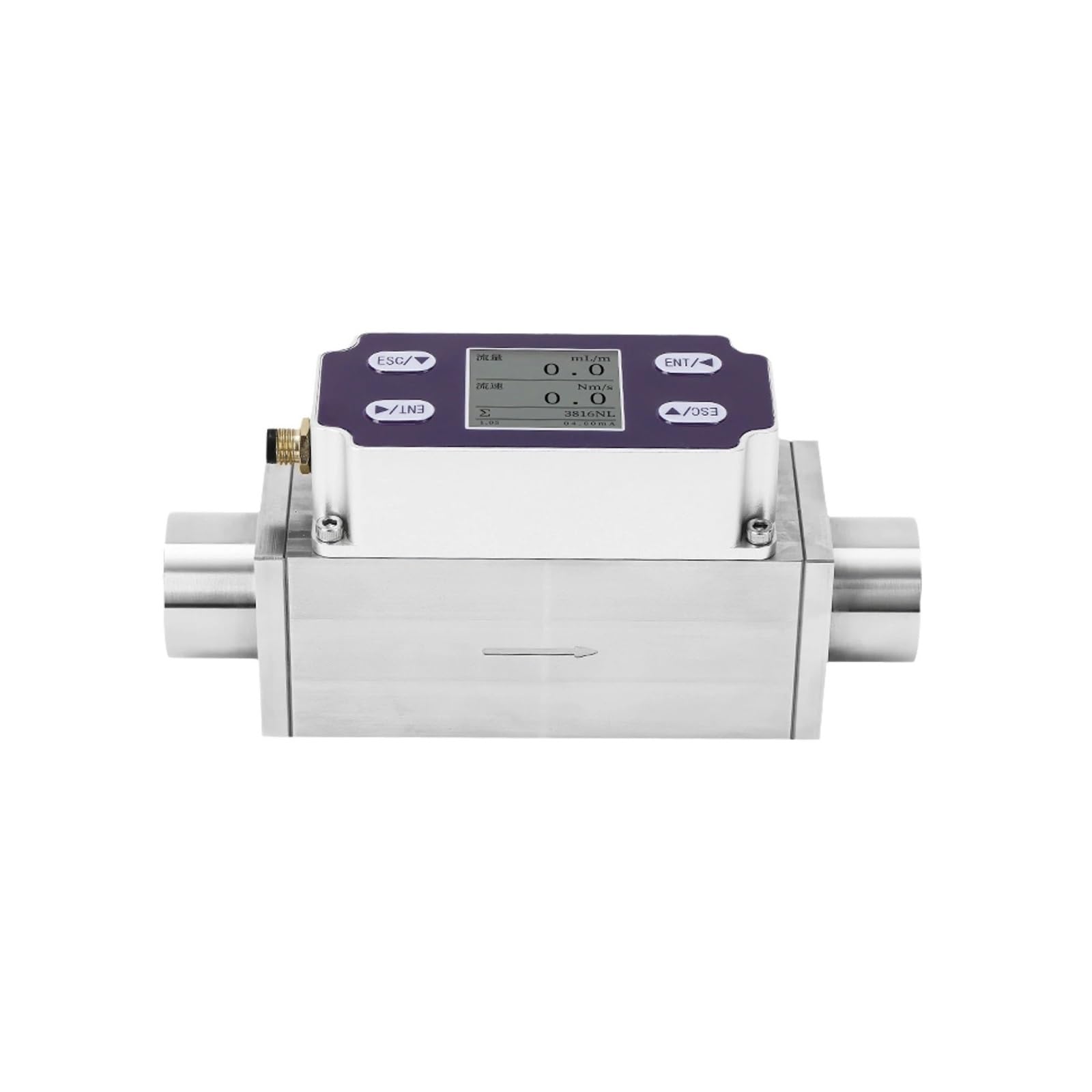 Mthckxjbsuz Argon-0-200L-Min Water Flow Meter, Thermal Mass Micro Mems Gas Flow Meter Rs485 Digital Sensor For Oxygen Hydrogen Argon Methane Propane Air(Argon-0-200L-Min)