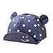 Produktbild Yalatan Baby Junge Mädchen Kinder Kleinkind Mütze Baseball Tupfen Cap Hut Sonnenschutz (6-24M, Denim Blau Mesh)