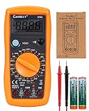 CAXIELLY Digital Multimeter, Ohm Volt Amp Tester, AC/DC Voltage, AC/DC Current, Diode, Triode, Data
