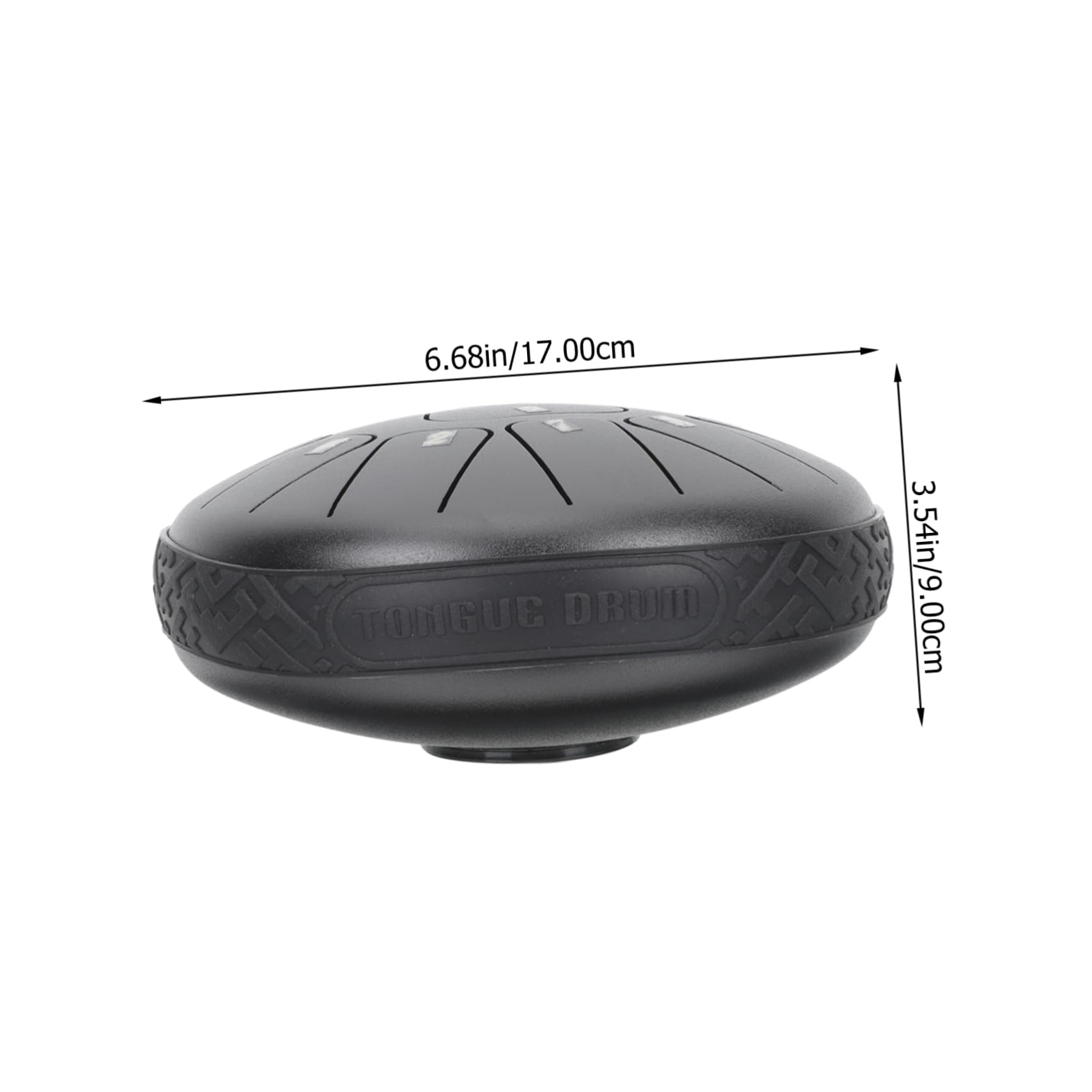 Yardwe 11 Notes Ethereal Drum Portable Steel Tongue Drum for Music Education Yoga Meditation Boys and Girls' Imaginative Development Durable Easy to Play