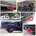 Rear Tow Towing Hook-Universal Car Heavy Duty Aluminum Alloy, Easy Installation, Durable Design for Towing/Rescue/Racing-Perfect for JDM Car Enthusiasts & Off-Road Drivers Universal Fit Car,SUV-Red