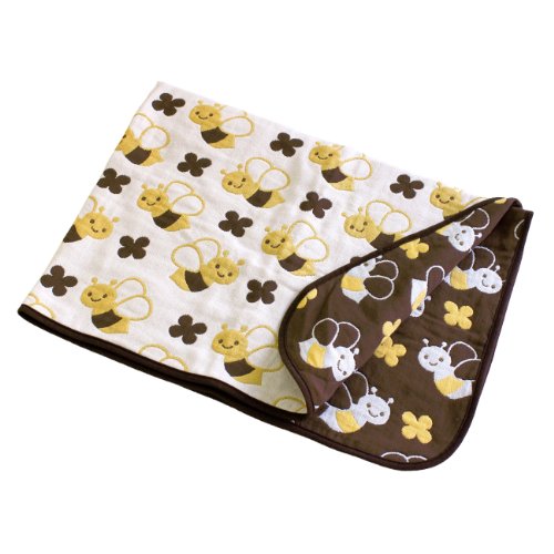 hiorie(ヒオリエ) 日本製 5重ガーゼ ベビーケット クォーターサイズ ミツバチ 赤ちゃん ガーゼケット 出産祝い ケット