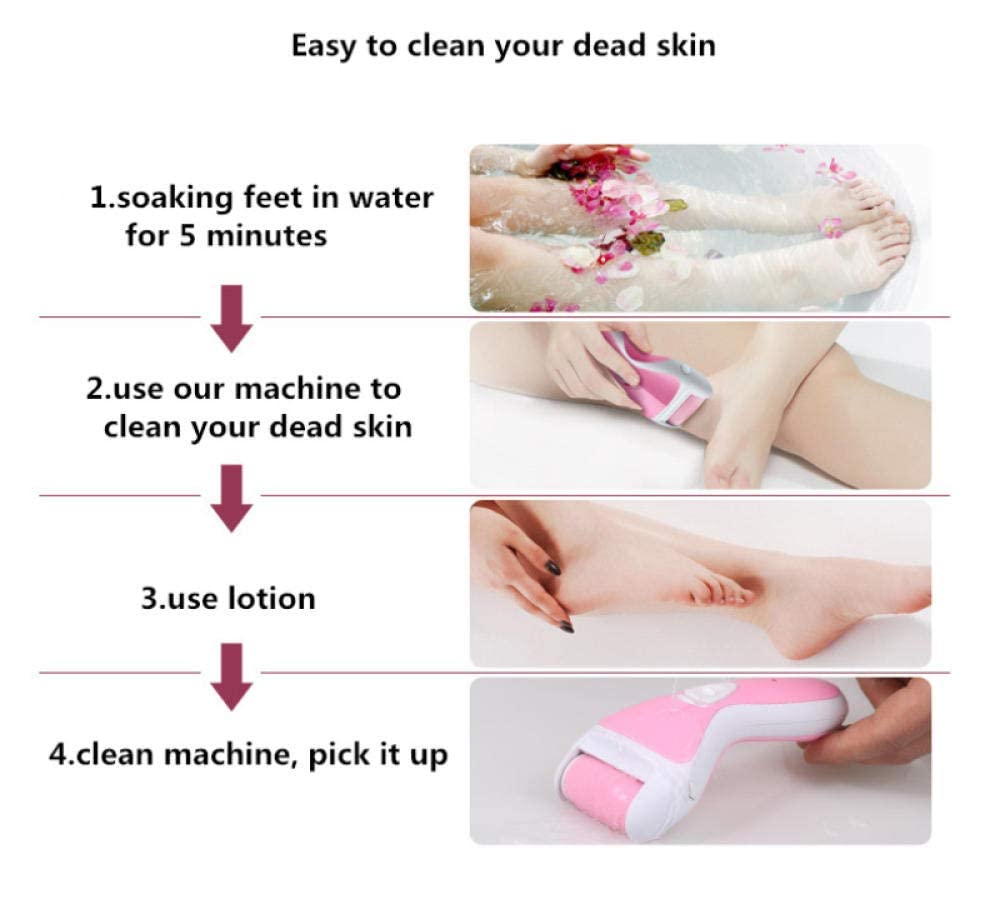 Lima per Piedi elettrica Ricaricabile per rimozione del callo del Piede Lima per Piedi elettrica Strumento per la Cura di Pedicure per la Cura dei Piedi Spina USB