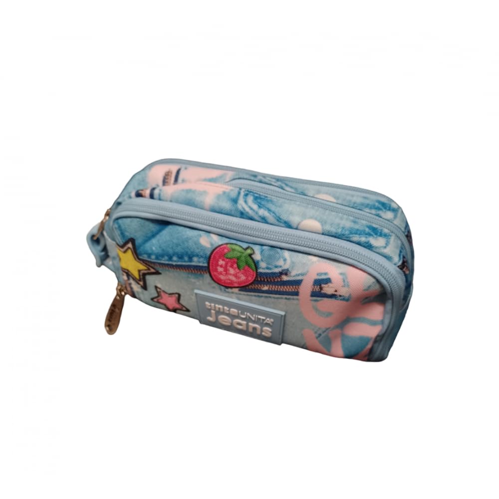 Tinta Unita TRACOLLINA Astuccio Modello Wings Accessoriato Jeans - Pool Over - GenZ PIEN