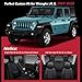 WENNFOUR Wrangler Seat Covers 2007-2026 Full Set, Waterproof Leather Interior Sets with Lumbar Support Custom Fit for Jeep Wrangler JK JL 4 Door Unlimited Sahara/Sport/Rubicon X 392 Willys, Black