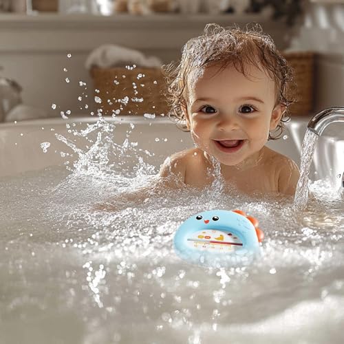 Miniatura 2 de Termómetro De Bañera Termómetro Portátil Con Pantalla De Escala, Termógrafo De Baño De Medición De Precisión, Juguetes De Temperatura De Baño De Dibujos Animados Para Niños Termómetro De Baño De Segur