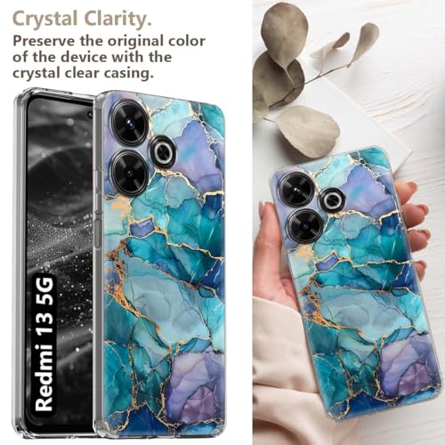 Image of Fashionury Soft Silicone Designer Printed Full Protection Printed Back Case Cover for Redmi 13 5G -D3182