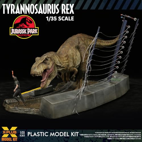 Kit de modelo Tyrannosaurus Rex Jurassic Park 1:35 miniatura 7
