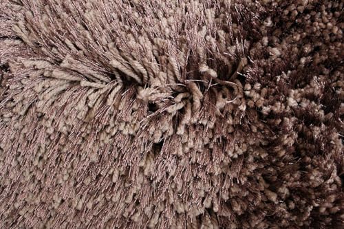 Image of Soft Shaggy Anti Skid Carpets for Living Room 8x8 feet Brown Color Premium Soft Fluffy Plain Fur Rugs Bedroom Floor