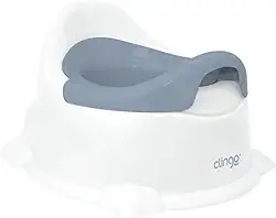 Clingo Troninho Infantil com Assento Removível, Branco e Azul
