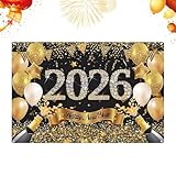 Experiencia interactiva de cuenta atrás: Este banderín de decoración de Año Nuevo 2026 incluye una función de cuenta atrás que enriquece los suministros para fiestas de Nochevieja, creando una cuenta atrás interactiva para la medianoche que genera momentos memorables durante las celebraciones y añade emoción a la decoración navideña interactiva para invitados de todas las edades.