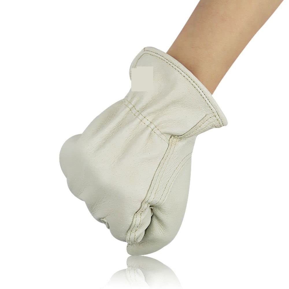 Gants de randonnée en cuir Gants de travail mécanicien Gants de conduite à froid (M)