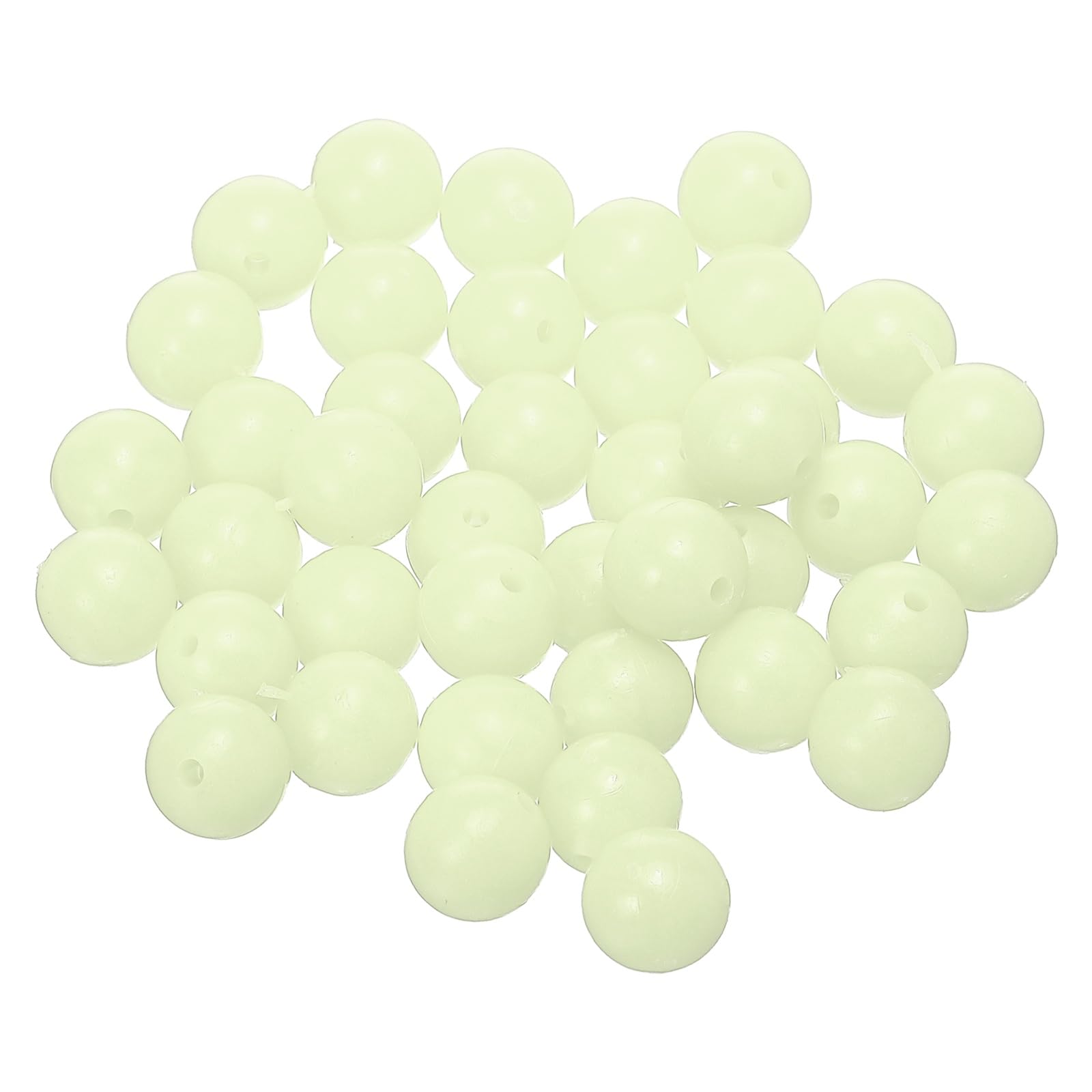 YELARXI Fishing Beads Glow Soft Plastic Fish Rigs 10 mm (500 Pack, Natural Color)