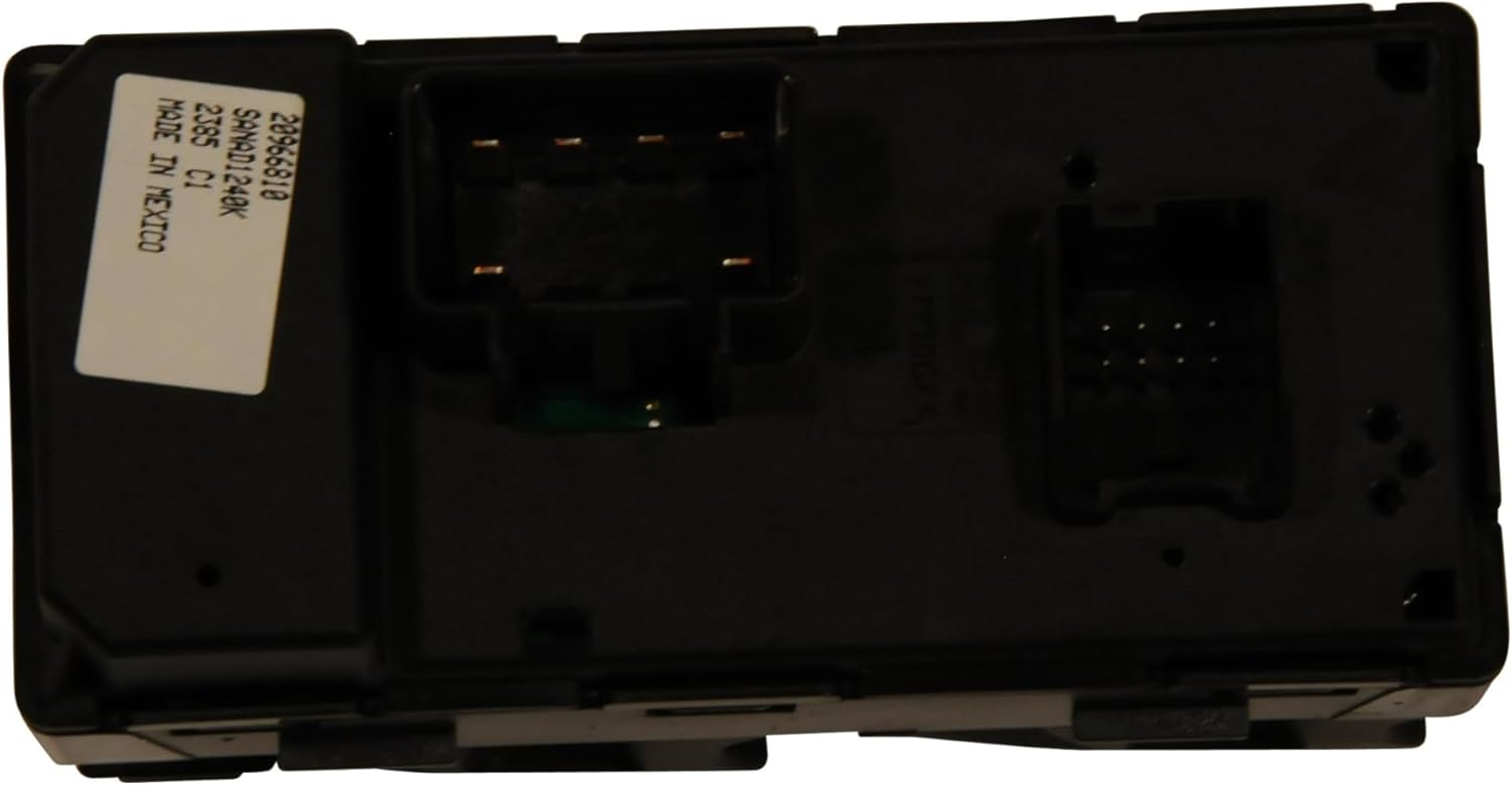 GM Genuine Parts 20966810 Front Side Window Switch with Side Window Lockout Switch and Module