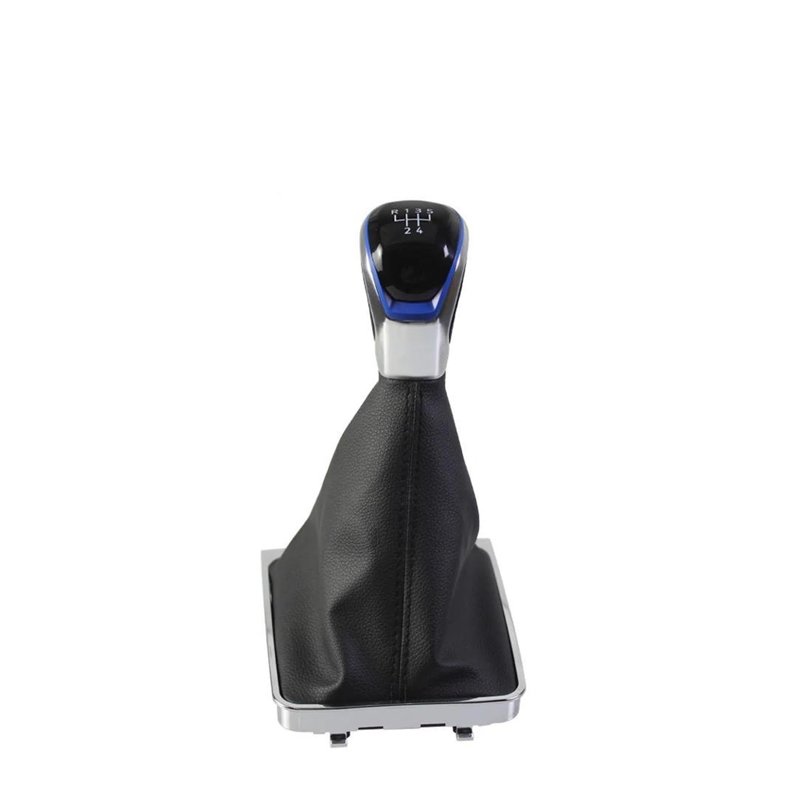 Zncojl Blue Car Gear Stick Knob For Vw For Passat B6 2005-2011 5/6 Speed Manual Gear Shift Knob Base No Modification Required
