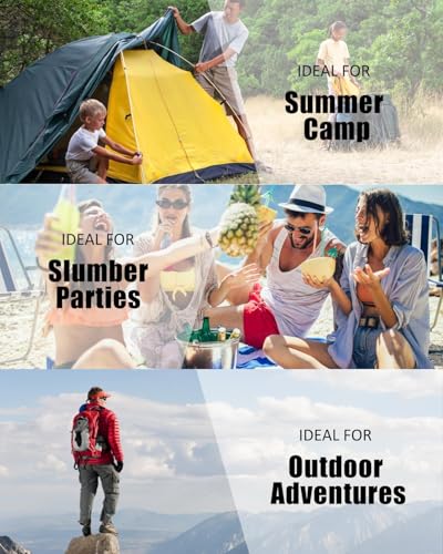 Image of amping Sleeping Bag Adult EnvelopeA‚Mummy Outdoor Lightweight Portable Waterproof Perfect Traveling,Hiking Activities