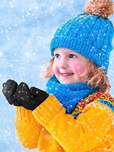 Boao 5 Pairs Kids Mittens Toddler Stretch Full Finger Knitted Gloves Winter Warm Gloves for Boys and Girls Supplies2