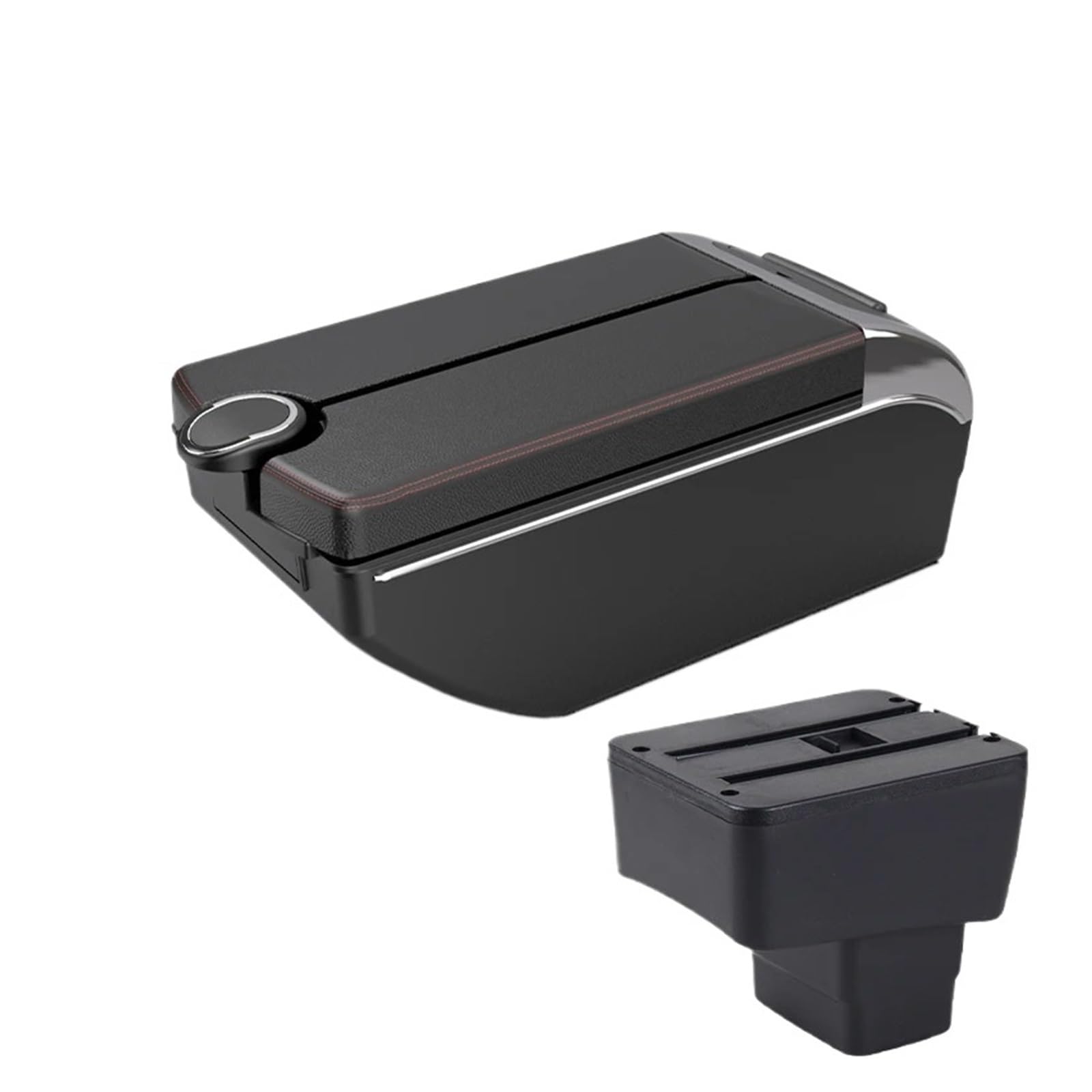 GBGWRMRYX Center Armrest Box For Mazda 2 For Skyactiv Version Cx3 For CX-3 Car Armrest Storage Box Charging USB Retrofit Accessories Arm Rest(B1 Red line 7 usb)