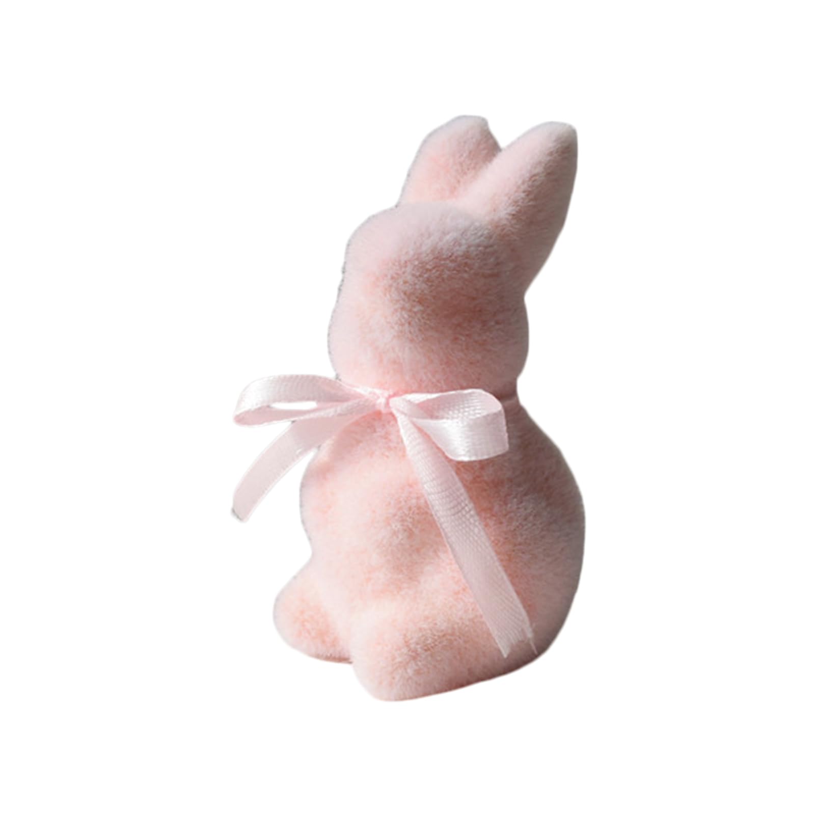 hogtnd Realistic Moss Covered Rabbit Statue, Soft Plush Rabbit Decoration for Home Table Party Display Moss Lagomorph Deck