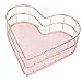Canasta de Almacenamiento de Hierro Forjado Forma de Corazón Metal Almacenaje Cesta Almacenamiento Tablero de Mesa Maquillaje Organizador para Cocina, Oficina, Maquillaje, Organizador de Escritorio