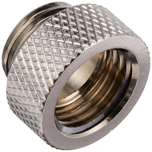 Bitspower G1/4" Male To Female Extender Fitting, 7.5Mm, Black Sparkle #TOP1