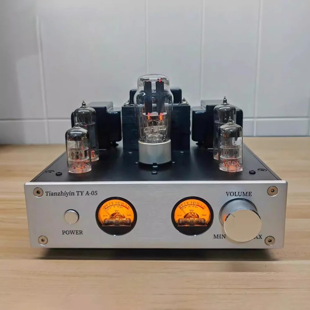 Toplionace Wzmacniacz Lampowy TY A-05, 6p1 Single-Ended, Klasa A, Hi-Fi, Bluetooth 5.0, Miernik VU, Zintegrowany Wzmacniacz