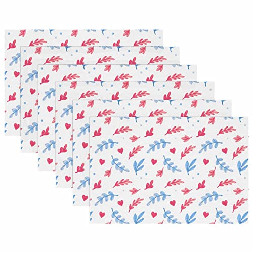 Sets de table aquarelle anti-glisse et thermorésistants pour table basse - 6