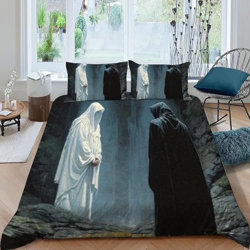 Housse de couette double 200x200 Les Anges Literie en microfibre 3D - 3