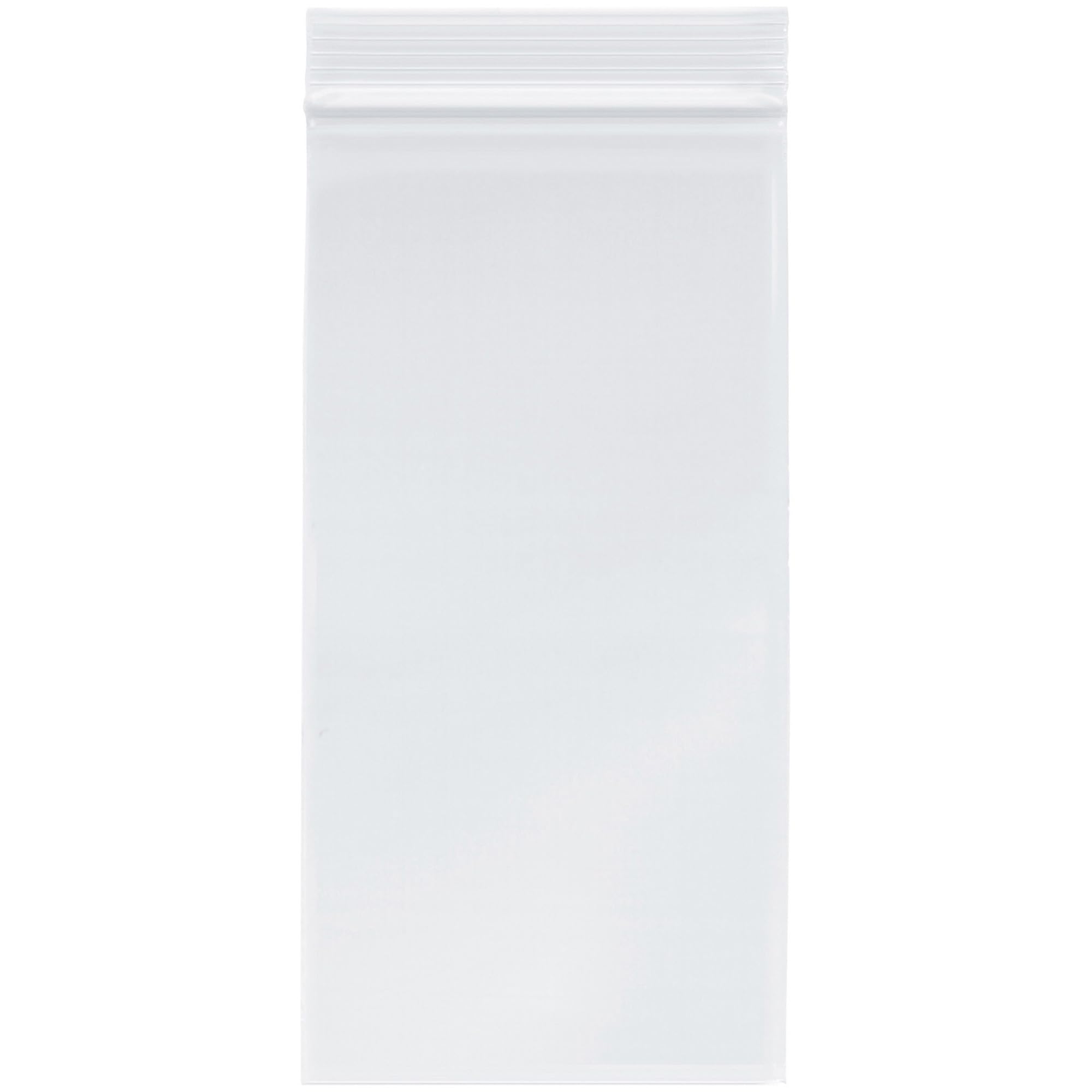 Plymor 4" x 8" (Case of 4,000), 2 Mil Zipper Reclosable Plastic Bags