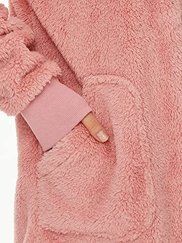 Image of Century Star Women Fleece Cardigan Hooded Loose Fuzzy Cardigan Coat Womens Fuzzy Jacket Outwear