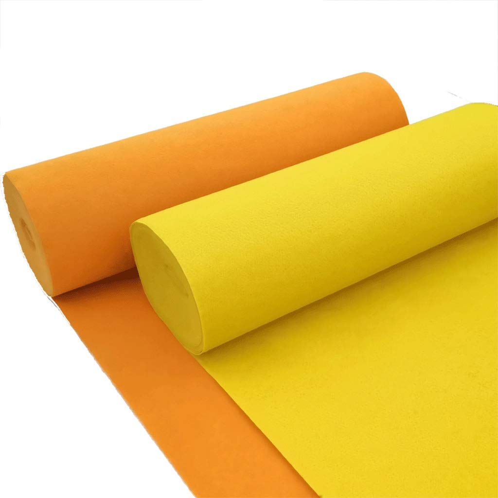 Geeyu Wedding Aisle Runner Beige, Orange, Carpert Runner, Aisles Floor Runner,Wedding Ceremony Decor (Color : Orange, Size : 1x10M)