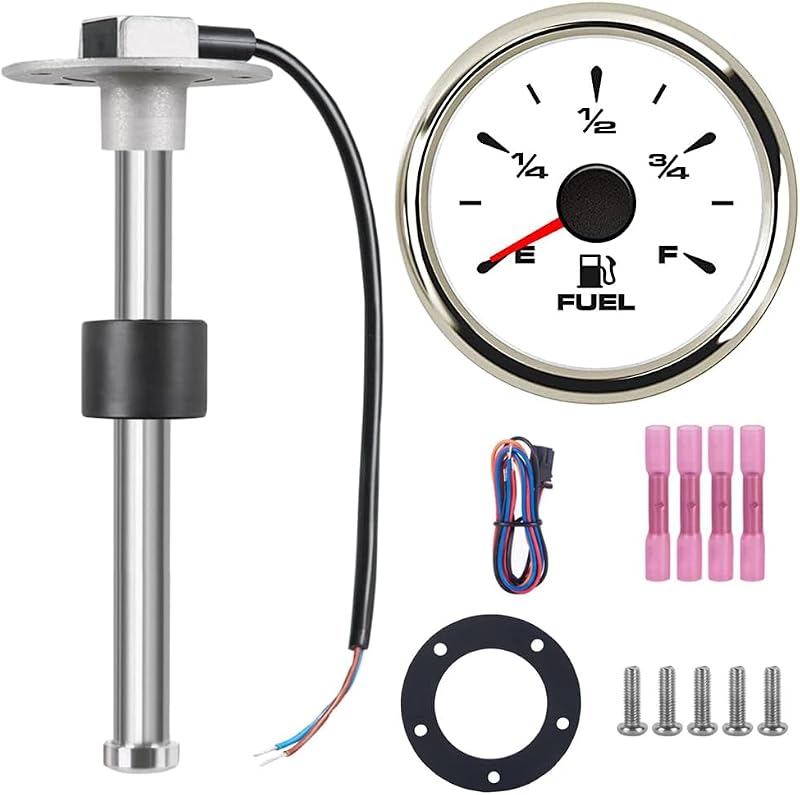 Kit de sensor de nível de combustível Sucicago 25,4 cm com indicador 240-33 ohm – 1 conjunto