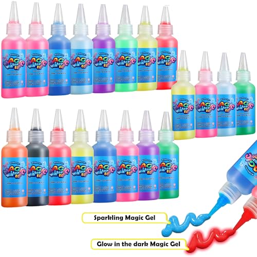 Kidisego Aqua Fairy Water Gel Kit for Kids, Magic Water Elf Toy Kit with 20 Colors Magic Gel, Aqua Fairy kit with 24 Shape Molds, Crate Your Own Magic Elf Kits Water Pets Craft Kits for Kids by Kidisego - Image 6